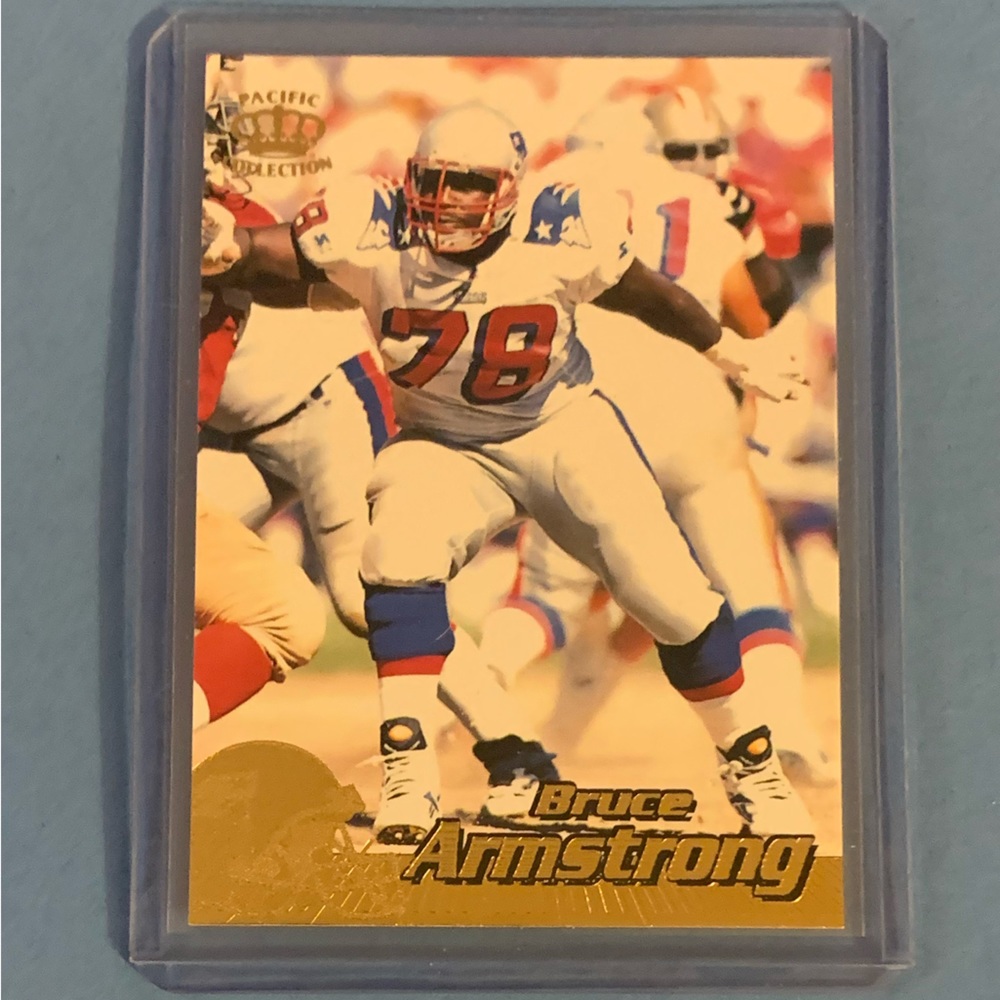 Bruce Armstrong #261 1996 Pacific Crown Collection Footbal Card